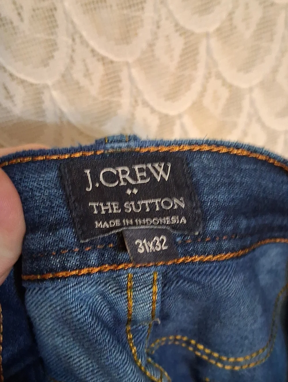 J. Crew Slim Straight Distressed Blue Jeans